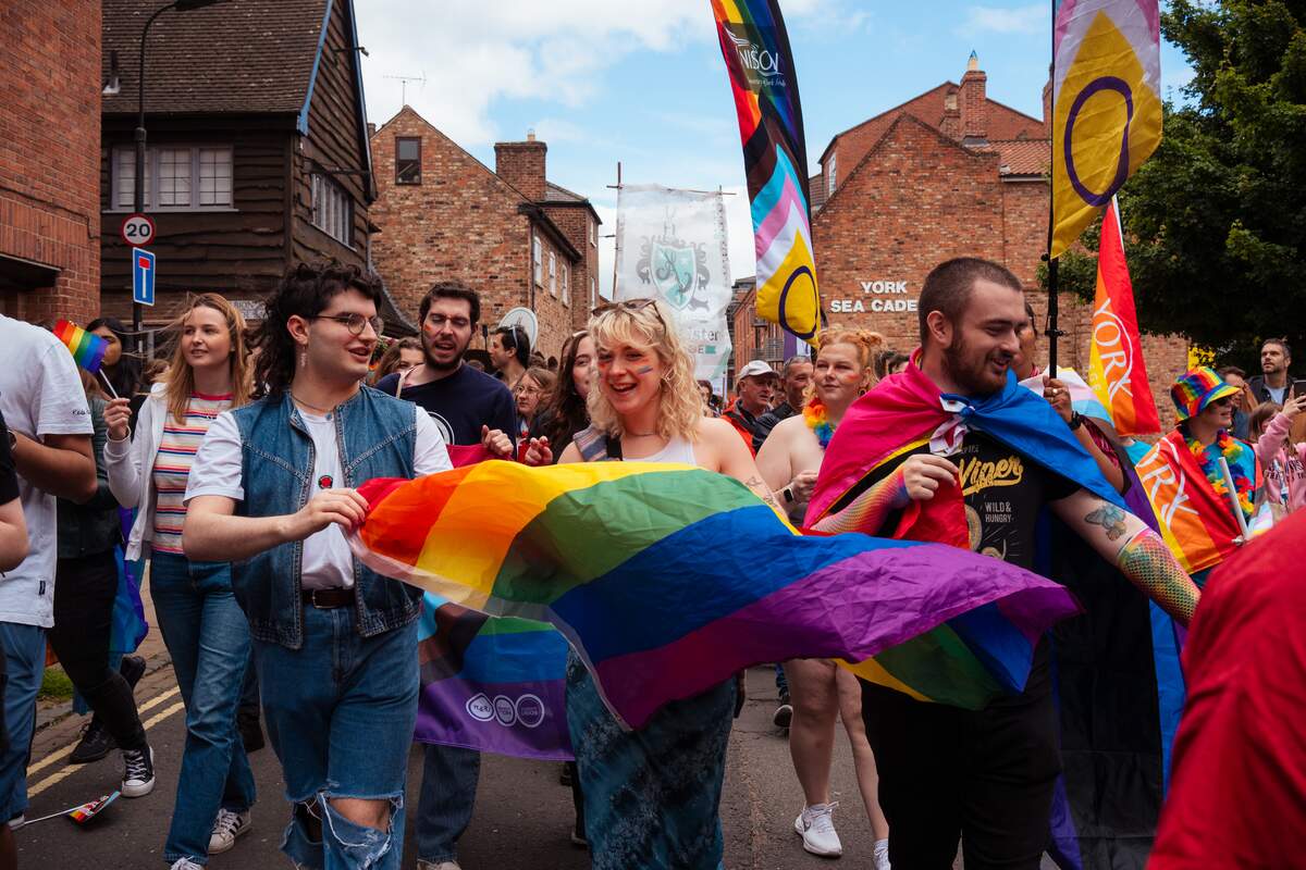 All members of our community are welcome to take part in the York Pride parade each year, to stand in solidarity with our LGBTQ+ community. 